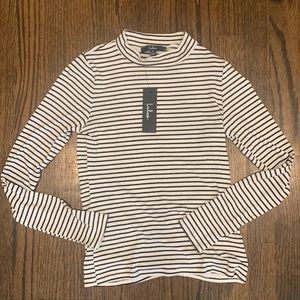 Lulus Anything is posh-ible white striped top